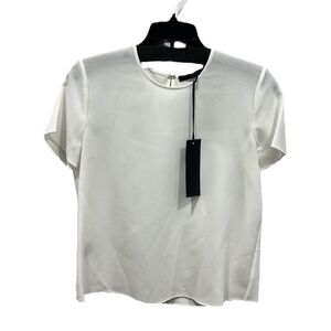 Jenni Kayne Crepe T-Shirt in Ivory Size XS NWT